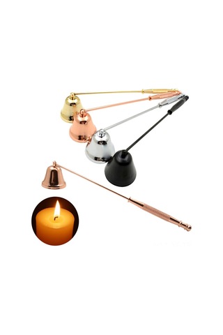 Yifomall Fantezi Zil Şekilli Mum Söndürücü - 4 Renkli Mum Kapağı, Mum İçin Uygun, Dayanıklı Malzeme, Ev Gereci