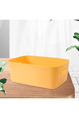 Pazly Suntek Şifonyer Sepeti Sarı Rafları Masaüstü Dolap Depolama Gk Sarı