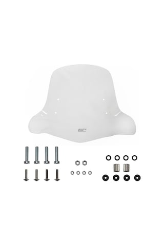 GP Kompozit SYM Xpro 125 2018-2024 Uyumlu Elcikli Ön Cam Şeffaf 48 cm