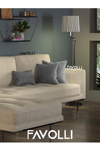 Br Favolli Kadife Dokulu Metalik Gümüş Kırlent Kılıfı Dream Serisi Punch Için Uygun Gizli Fermuar Metalik Gümüş