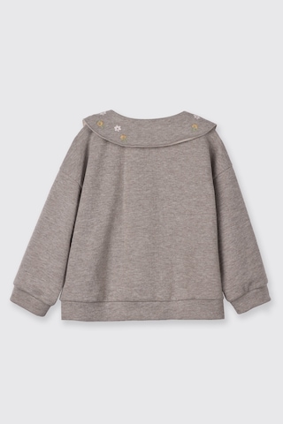 Panço Kız Çocuk Fermuarlı Sweatshirt Kahve