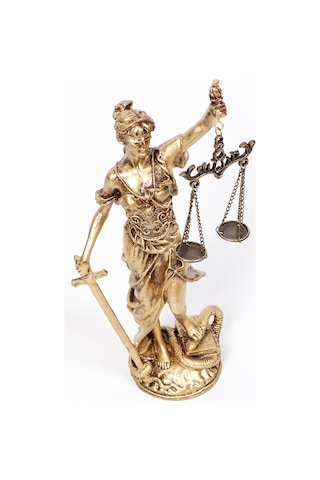 18cm Themis Heykeli Ofis Hediyesi Adalet Biblosu Avukata Hediye Biblo