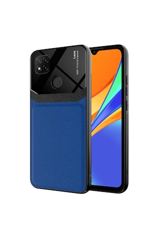 Xiaomi Redmi 9C Kilif Lens Deri Görünümlü Tpu Kapak 499746322