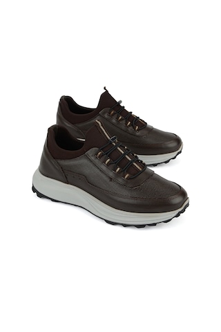 Ziya, Erkek Hakiki Deri Sneaker 161423z522 Kahve 161423z522 300