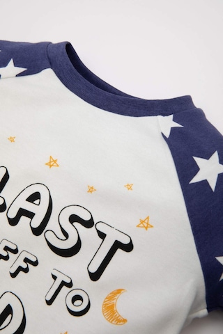 DeFacto Erkek Bebek Pijama Takımı Yıldız Desenli Uzun Kollu Penye Üst Beli Lastikli Uzun Alt D6809A5NSPR160 Mor