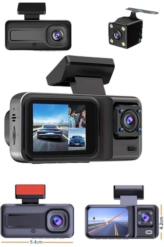Gld-spt- Dvr Araç İçi Kamera Ön Ve İç Kamera 2 İnç Ekranlı Çift Kamera