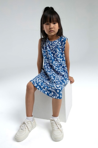 Rolypoly Kız Çocuk Mavi Elbise 5274-47645 Mavi