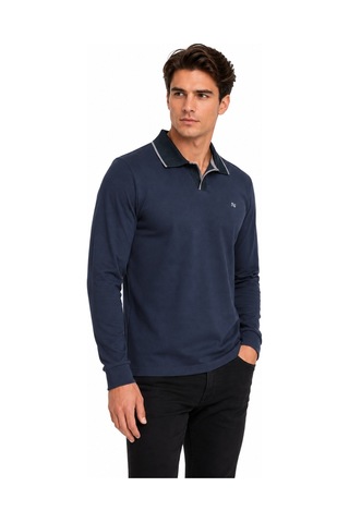 Advante Erkek Mevsimlik Spor Polo V Yaka Sweatshırt Bgl-st05469 Füme
