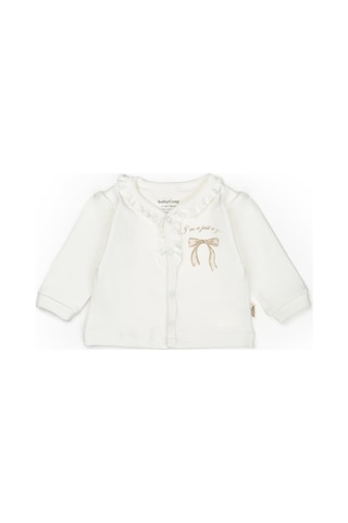 Babycosy Organic Wear Bebek 3 Lü Takım Pantolon, Uzun Kol T-shirt, Şapka , Bebek Ve Yenidoğan Serisi - Csy8144 Powder