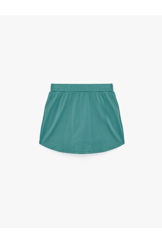 Koton Yüksek Bel Slim Fit Cep Detaylı Mini Spor Şort Etek Yeşil 6sak40069nk