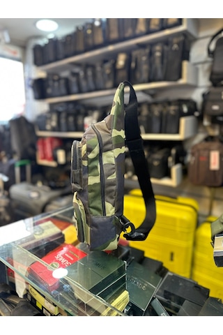 Bagslab Kamuflaj Desen Erkek Çapraz Omuz Çantası-1056