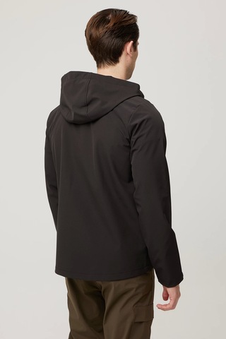 Campanula Softshell Mont - Su Ve Rüzgar Geçirmez, Nefes Alabilir, Outdoor Mont Siyah