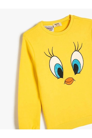 Koton Kız Çocuk Sweatshirt Sarı 5wkg10059ak 25ky59003253 Y59222 Sarı