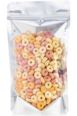 Ön Şeffaf Metalize Kilitli Doypack Ambalaj 20 X 30 + 5 Cm. 1000 Gr. -50 Adet