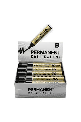 Metapin 10mm Permanent Koli Kalemi Siyah 10'lu