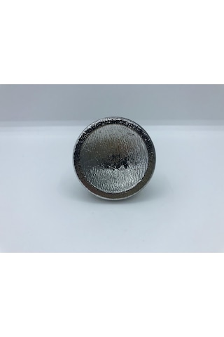 Plastik, 45 Mm Çapı Dolap, Vestiyer, Mobilya Düğme Kulp 5 Adet Krom Kaplama