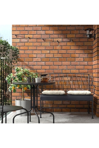 Läckö Gri 115x56x87 Cm 2'li Bahçe Kanepesi