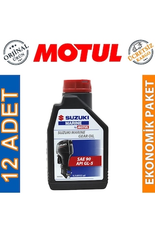 Motul Suzuki Marine Gear 90 1 Lt Tekne Şanzıman Kuyruk Yağı 12 Adet
