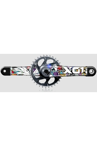 Beyaz Kırmızı Blk Alt-dağ Bisikleti X01 Krank Etiketi Am Dh Krank Çıkartması Bisiklet Çıkartmaları Bisiklet Aksesuarları Kırmızı