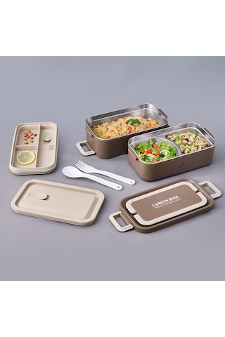 Aryıldız Bento Lunch Box Haki 2000 Ml. Haki