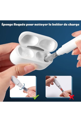 Airpods Temizleyici, Fırça Ve Metal Uçlu Airpods Temizleme Kiti,