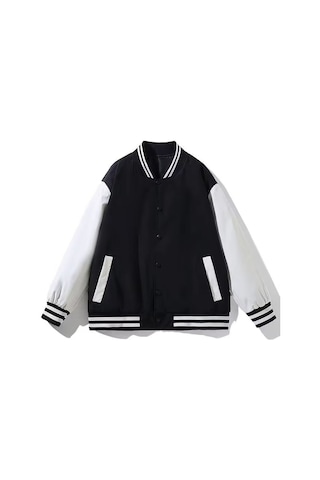 Erkek Beyzbol Tişörtü Siyah