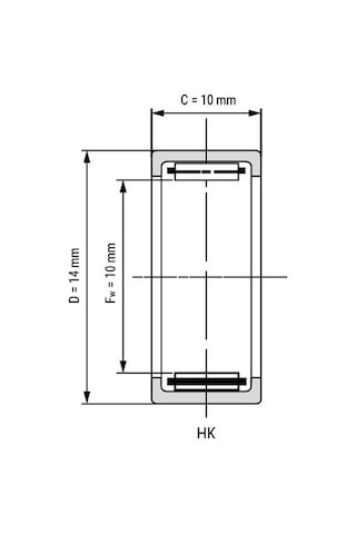 Hk 1010 Igneli Rulman 10X14X10 443527227
