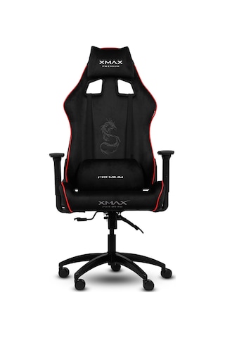 Rio Pus Balerion Terletmez Kadife Kumaş Siyah Gaming Oyuncu Koltuğu -7 Siyah