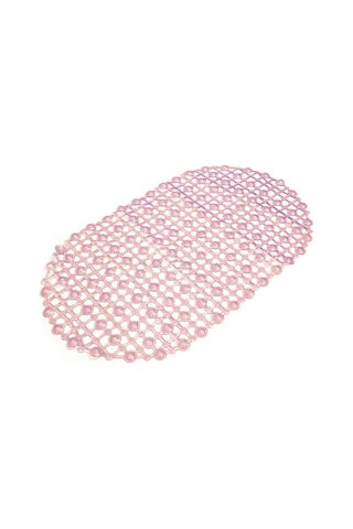 Folinda Banyo Suction Cup Anti-slip Mat: Pvc, Masajlı Boncuklu Tasarım, Yumuşak Ve Tabanlı, Mor Rengi, 66x37cm Mor