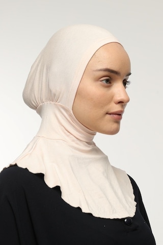 Altobeh Kadın Tesettür Pratik Boyunluklu Hijab - Sporcu Bone Bej
