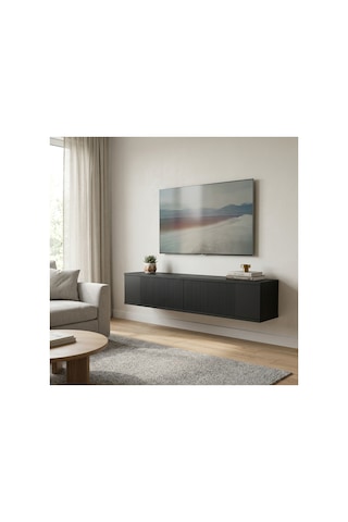 Tda1204b Corsa Duvara Montaj Tv Stand, Tv Rafı Beyaz 120cm