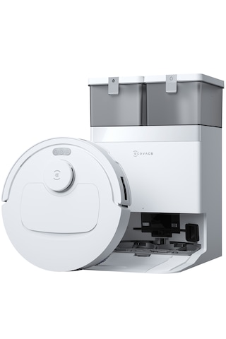 Ecovacs Deebot T30C Prime Omni Robot Süpürge 25.000 Pa Emiş Gücü Ozmo Turbo 2.0 Paspas Teknolojisi Beyaz