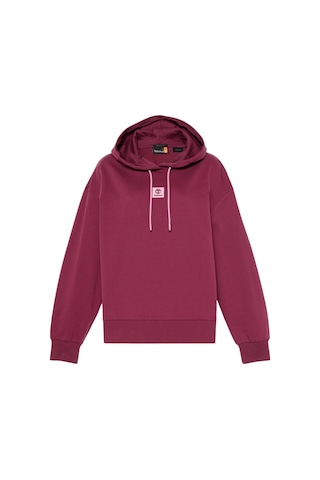 B0a5sx26481-r Timberland Stack Logo Loop Back Hoodie Kadın Sweatshirt Bordo B0a5sx26481-r Bordo