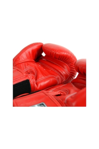 Twins Bgvl3-rd Boks Eldiveni Deri Muay Thai Eldiveni Kırmızı