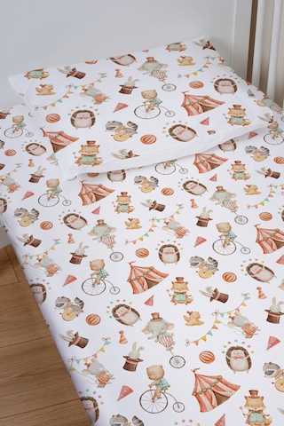 Organik Bebek Boy Lastikli Çarşaf Seti 70x110 - Sihirli Minik Akrobasi