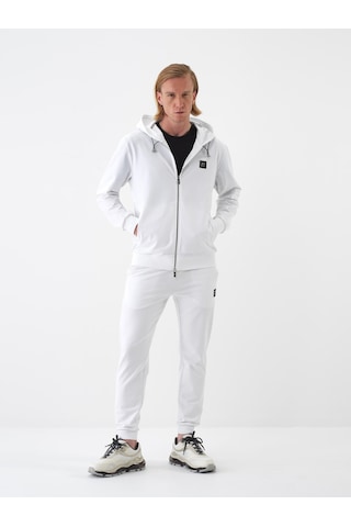 Xint Beyaz Pamuk Dokulu Regular Fit Sweat Mont 350193