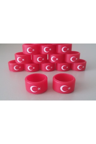 10 Adet Ay Yıldız Silikon Lastik Bant.Vape Band 22 Mm Vape Bant