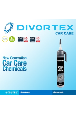 Divortex Rtv Siyah Sıvı Conta 200 Ml.