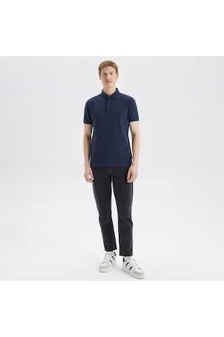Nautica Nautıca Erkek Lacivertvert Slım Fıt Kısa Kollu Polo K35062T 4Nv Lacivert