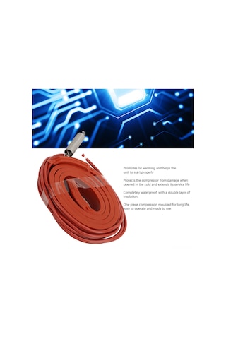 Youtek Kablo Isıtıcı Soğuk Korumalı, Ac220v 45w, Su Boruları Ve Klima Kompresörleri İçin, Su Geçirmez, Otomatik Sıcaklık Regülasyonlu