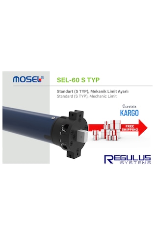 Mosel 30 Nm Sel-60 S Typ Standart, Mekanik Limit Ayarlı