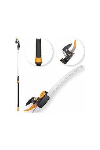 Fiskars UPX86 Powergearx Testereli Yüksek Dal Budama Makası