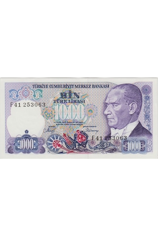 7. Emisyon 2. Tertip 1000 Lira F41 Çil.