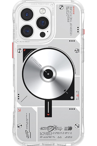 İphone Uyumlu 16 Pro Max Kılıf Magsafe Özellikli Disk Desenli Airbag Tasarımlı Skinarma Nova Kapak Şeffaf Şeffaf