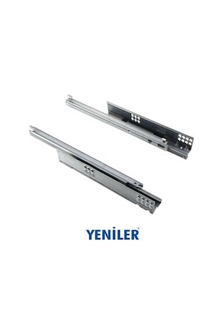 Gizli Ray Çift Açılım 45 Cm 2 Takım Metalik