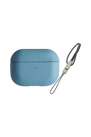 Newface Apple Airpods Uyumlu 3 3.nesil 405 Deri Kılıf - Sierra Blue Diğer