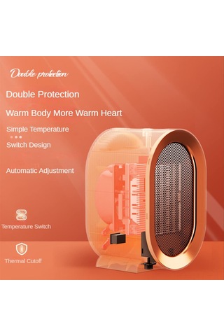 Geekyou Ev Ve Ofis İçin 1200w Seramik Ptc Isıtıcı - Avrupa Standartlı Akıllı Konveksiyonlu Elektrikli Soba