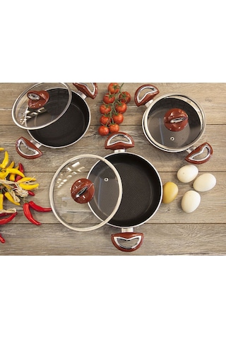 Taç Titan Granit 3'lü Omlet Seti