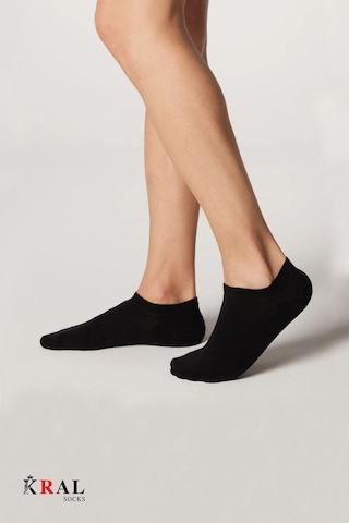 Kral Socks Pamuklu Terletmez Unisex Sneaker Çorap 6 Çift - Beyaz - Gri - Siyah