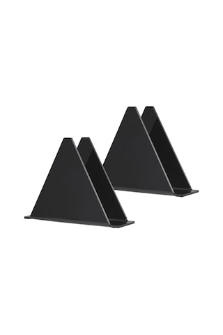 Sones 2 Adet Yx014-2 Akrilik Üçgen Masa Kağıt Havlu Düzenleyici Siyah